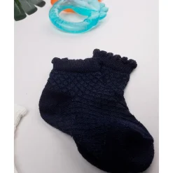 Pack 3 Calcetines Bebé Niña Blanco/Naranja/Negro*Prenatal Hot