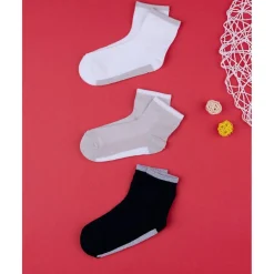 Pack 3 calcetines cortos niño color liso*Prenatal Clearance