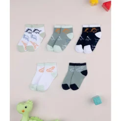 Pack 5 calcetines Dinosaurios para niño*Prenatal New