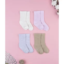 Discount Pack 4 calcetines hasta la pantorrilla niña Calzado Y Accesorios·Accesorios Y Complementos