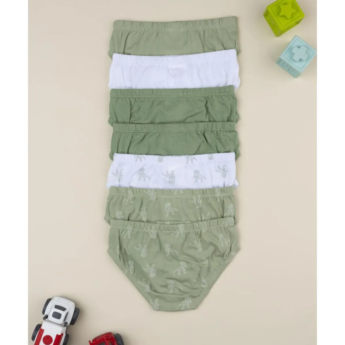 Pack 7 calzoncillos dinosaurio para niño*Prenatal Sale