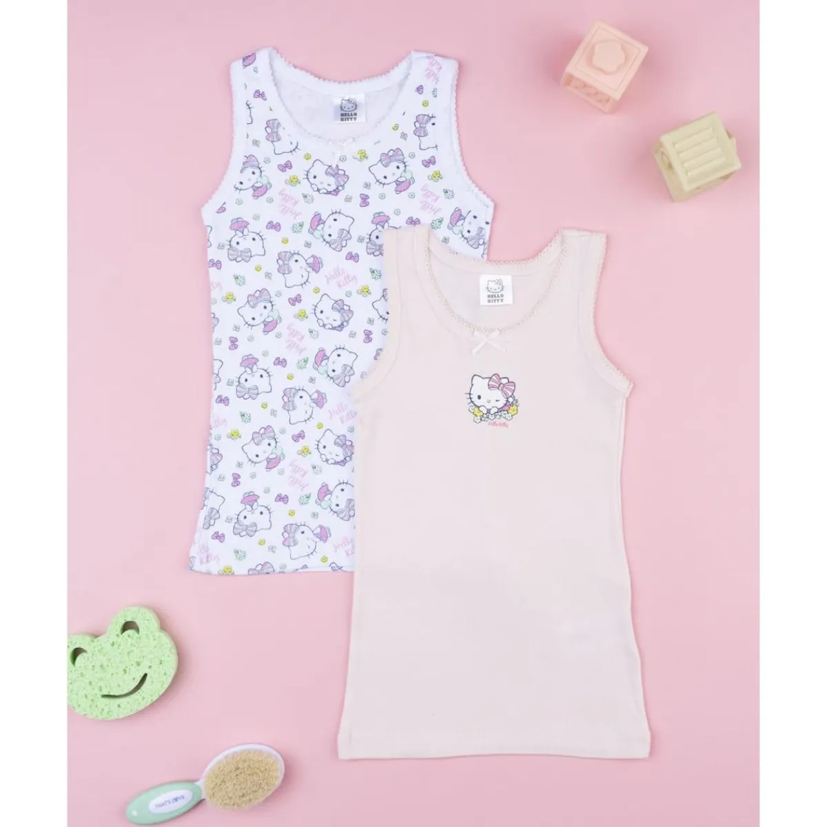 Hot Pack 2 camisetas de tirantes para niña Hello Kitty Descanso Y Ropa Interior·Infantil 2-10 Años