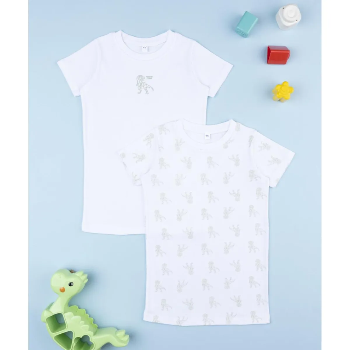 Sale Pack 2 camisetas Dino para niño Descanso Y Ropa Interior·Infantil 2-10 Años