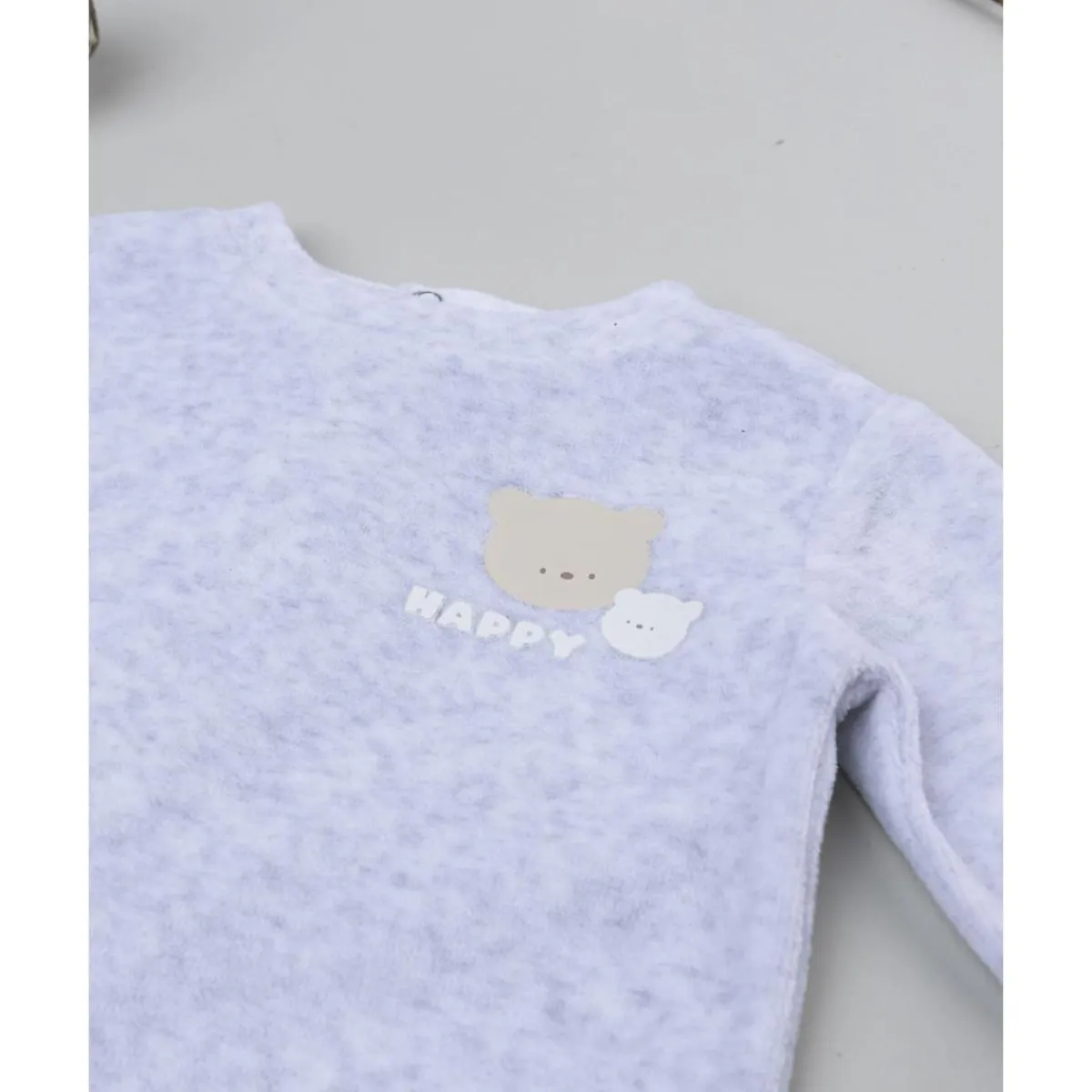 Hot Pack 2 conjuntos de bebé en terciopelo blanco y gris Recién Nacido·Ropa Y Accesorios|Ropa Y Accesorios·Conjuntos