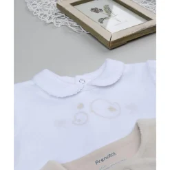 Sale Pack 2 conjuntos de niña en terciopelo blanco y beige Recién Nacido·Ropa Y Accesorios|Ropa Y Accesorios·Conjuntos