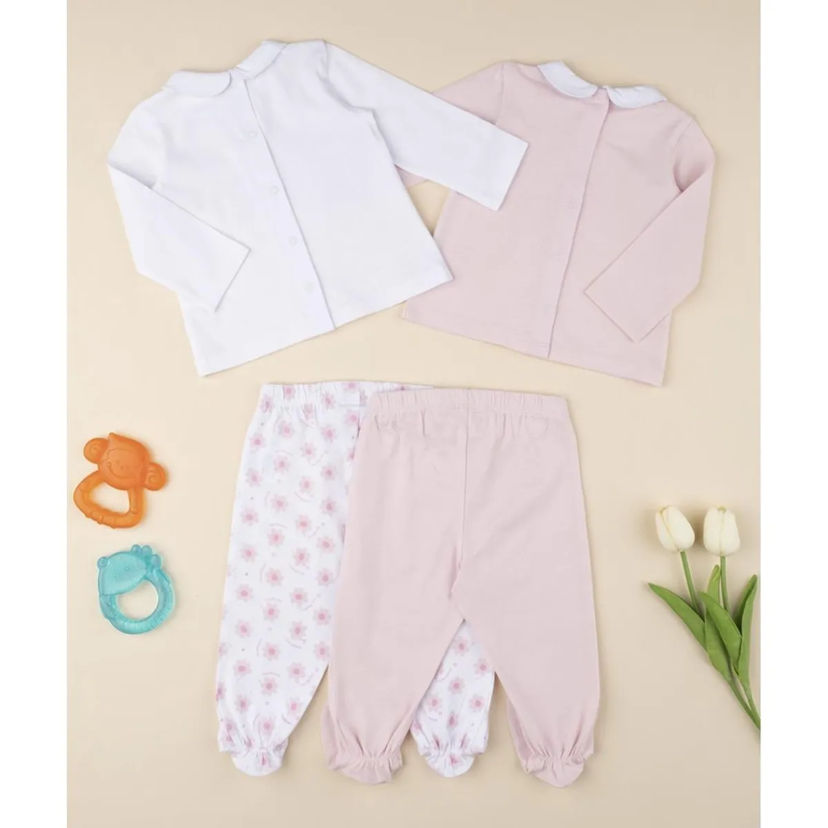 Pack 2 conjuntos niña flores Recién Nacido·Ropa Y Accesorios|Ropa Y Accesorios·Conjuntos