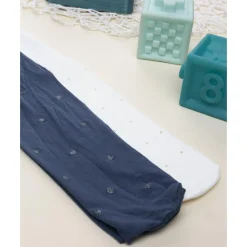 Online Pack 2 leotardos microfibra niña azul y blanco Calzado Y Accesorios·Accesorios Y Complementos