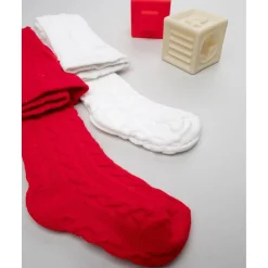 Pack 2 leotardos niña rojo y blanco*Prenatal Online