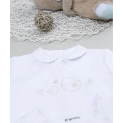 Pack 3 peleles interlock de recién nacida blanco/beige*Prenatal Sale