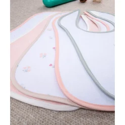 Pack de 5 Baberos de Rizo para Niña*Prenatal Hot