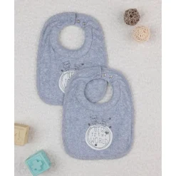 Best Pack de 2 baberos grises para lactancia y dentición Recién Nacido·Ropa Y Accesorios|Ropa Y Accesorios·Baberos