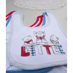 Pack de 7 baberos interlock con estampado de ositos*Prenatal Discount