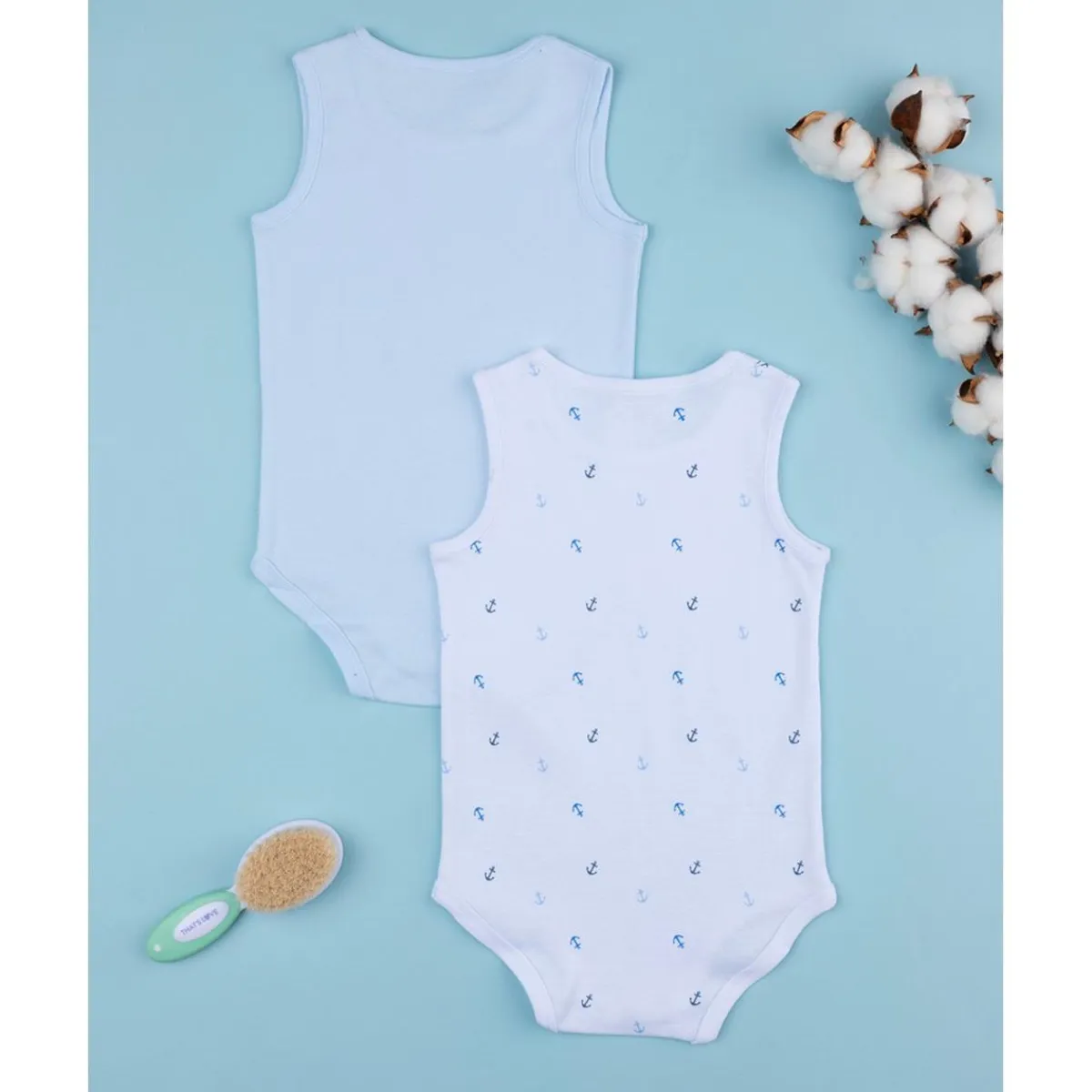 Online Pack de 2 Bodies Básicos con Ancoras Descanso Y Ropa Interior·Bebé 3-36 Meses