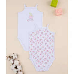 Best Pack de 2 bodies con estampado de fresas para bebé niña Descanso Y Ropa Interior·Bebé 3-36 Meses