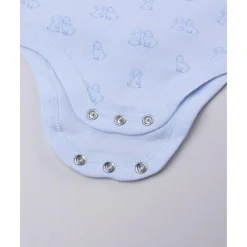 Pack de 5 bodies de manga corta blanco y azul*Prenatal Discount