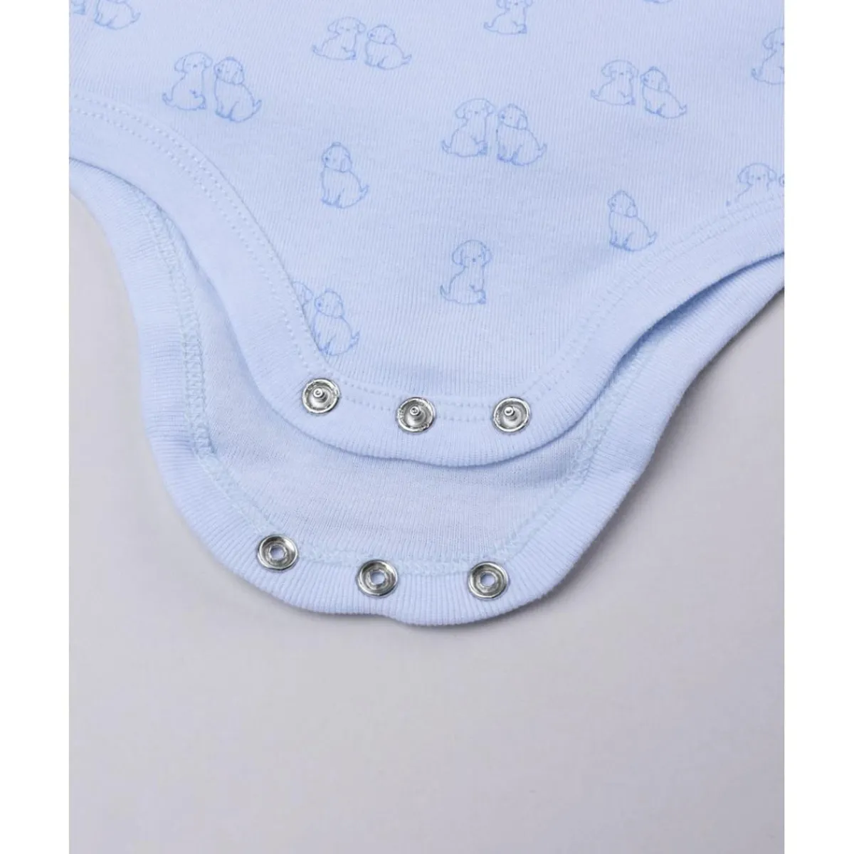 Pack de 5 bodies de manga corta blanco y azul*Prenatal Discount