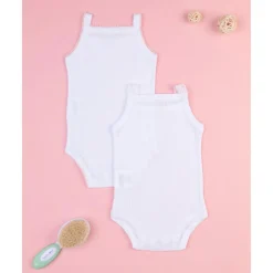 Pack de 2 Bodies Infantiles de Tirante Fino Ropa Y Accesorios·Bodies|Recién Nacido·Ropa Y Accesorios