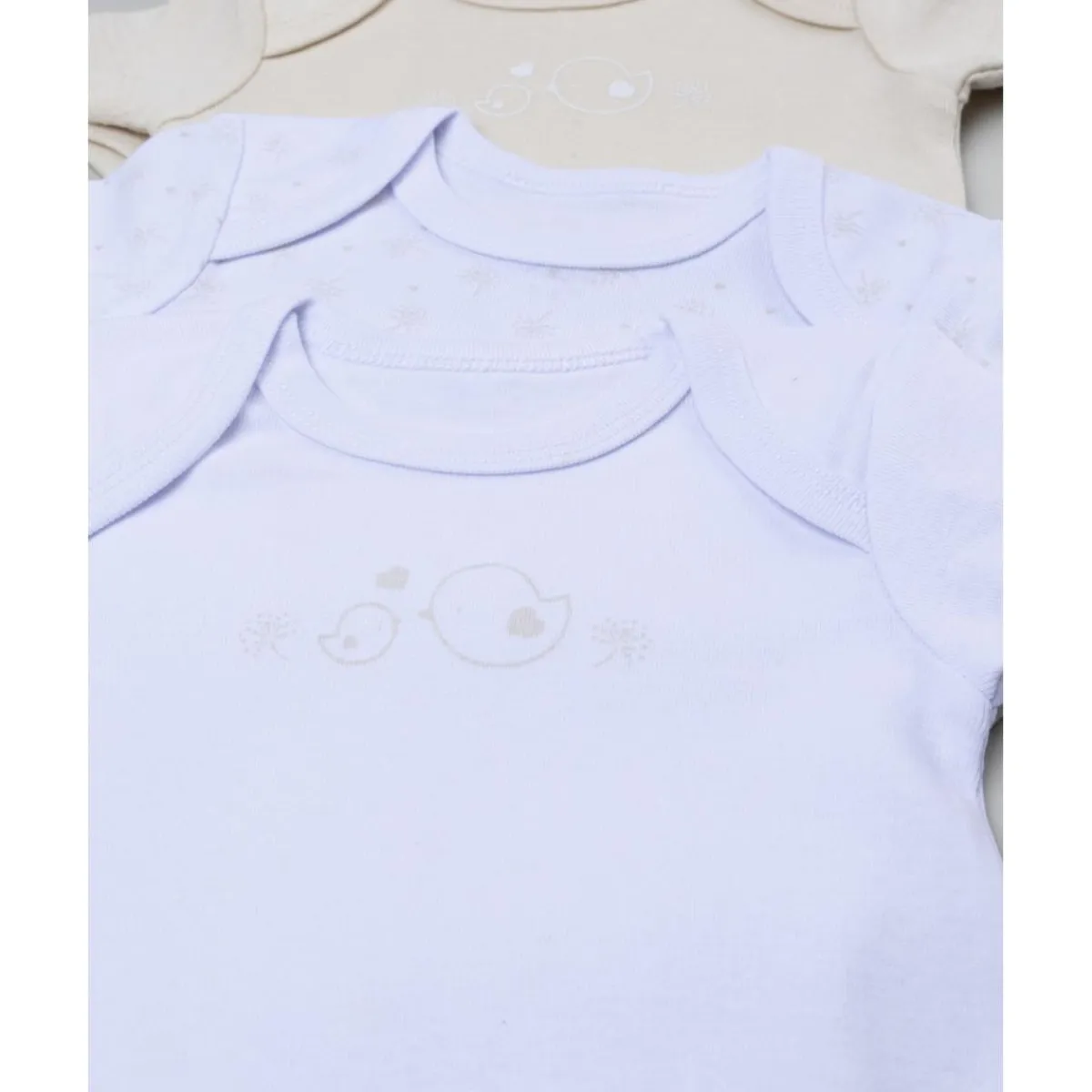 Clearance Pack de 5 bodies para reciénita beige y blanco Ropa Y Accesorios·Bodies|Recién Nacido·Ropa Y Accesorios