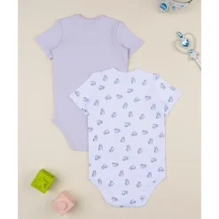 Clearance Pack de 2 bodis de niña unicornios violeta y blanco Descanso Y Ropa Interior·Bebé 3-36 Meses