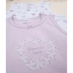 Pack de 2 Camisetas sin Mangas Lila para Niña*Prenatal Outlet