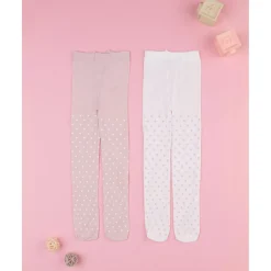 Sale Pack de 2 medias para niña rosa/blanco con corazones Calzado Y Accesorios·Accesorios Y Complementos