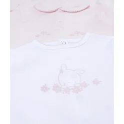 Pack de 3 peleles interlock para niña*Prenatal Best