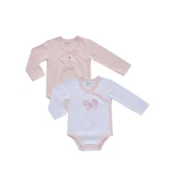 Discount Pack de 2 piezas body con manga larga y estampado de mariposas Recién Nacido·Ropa Y Accesorios|Ropa Y Accesorios·Bodies
