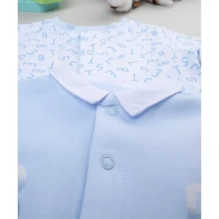 Sale Pack de 2 pijamas azules y blancos con inscripciones Recién Nacido·Ropa Y Accesorios|Ropa Y Accesorios·Peleles