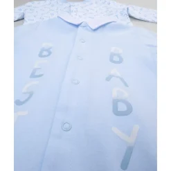 Sale Pack de 2 pijamas azules y blancos con inscripciones Recién Nacido·Ropa Y Accesorios|Ropa Y Accesorios·Peleles