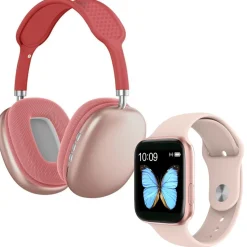 Clearance Pack Smartwatch + Auriculares Rosa Electrónicos