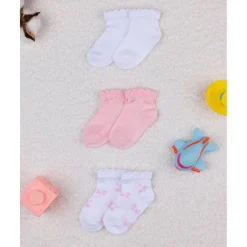 Pack x3 calcetines cortos de algodón*Prenatal New