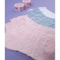 Pack x3 calcetines niña cortos de algodón*Prenatal