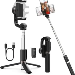 New Palo selfie con mando a distancia estabilizador L08 Figuras De Acción