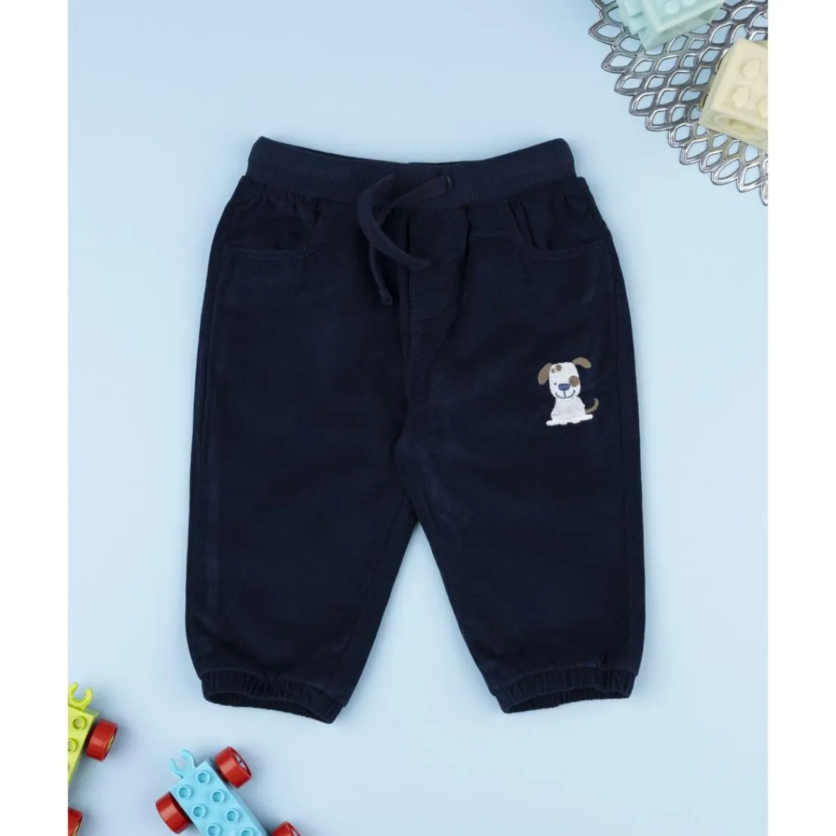 Outlet Pantalón azul de felpa ligera niño Niño·Bebé Niño 3-36 Meses|Bebé Niño 3-36 Meses·Vaqueros, Pantalones Y Petos