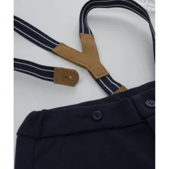 Pantalón bebé azul con tirantes*Prenatal New