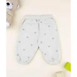 Pantalón beige de niño con estampado allover de ositos*Prenatal