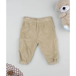 Pantalón beige de pana suave para niño*Prenatal Outlet