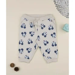 Pantalón beige para niño con estampado de Mickey Mouse*Prenatal Outlet