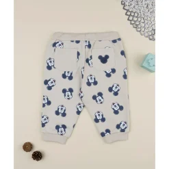 Pantalón beige para niño con estampado de Mickey Mouse*Prenatal Outlet