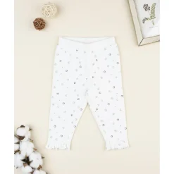 Pantalón blanco con corazones para bebé niña Recién Nacido·Ropa Y Accesorios|Ropa Y Accesorios·Pantalones Y Petos