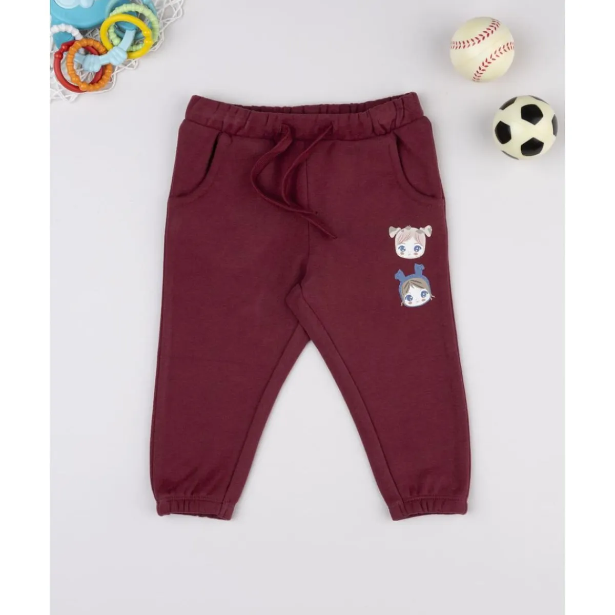 Sale Pantalón de niña burdeos afelpado Niña·Bebé Niña 3-36 Meses|Bebé Niña 3-36 Meses·Vaqueros, Pantalones Y Petos