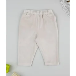 Pantalón de niña en terciopelo beige*Prenatal Hot