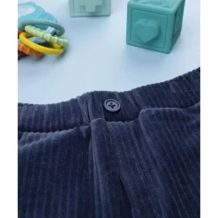 Pantalón de velour azul para niño*Prenatal