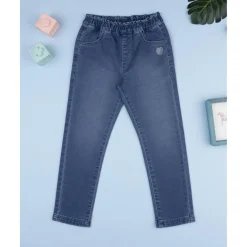 Pantalón denim niña corazones con strass*Prenatal