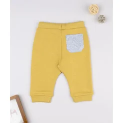 Best Pantalón felpado amarillo "Dinosaur" para niño Bebé Niño 3-36 Meses·Vaqueros, Pantalones Y Petos|Niño·Bebé Niño 3-36 Meses