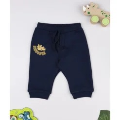 Sale Pantalón felpado azul "Dinosaur" para niño Bebé Niño 3-36 Meses·Vaqueros, Pantalones Y Petos|Niño·Bebé Niño 3-36 Meses