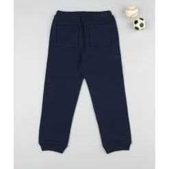 Pantalón felpado azul noche niño con estampado*Prenatal Hot