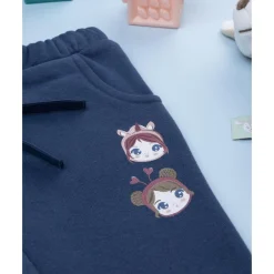 Online Pantalón felpado niña azul con estampado Niña·Bebé Niña 3-36 Meses|Bebé Niña 3-36 Meses·Vaqueros, Pantalones Y Petos