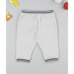 Pantalón gris para niño con parche de oso*Prenatal Sale