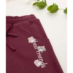Pantalón niña burdeos “Best Friends”*Prenatal New
